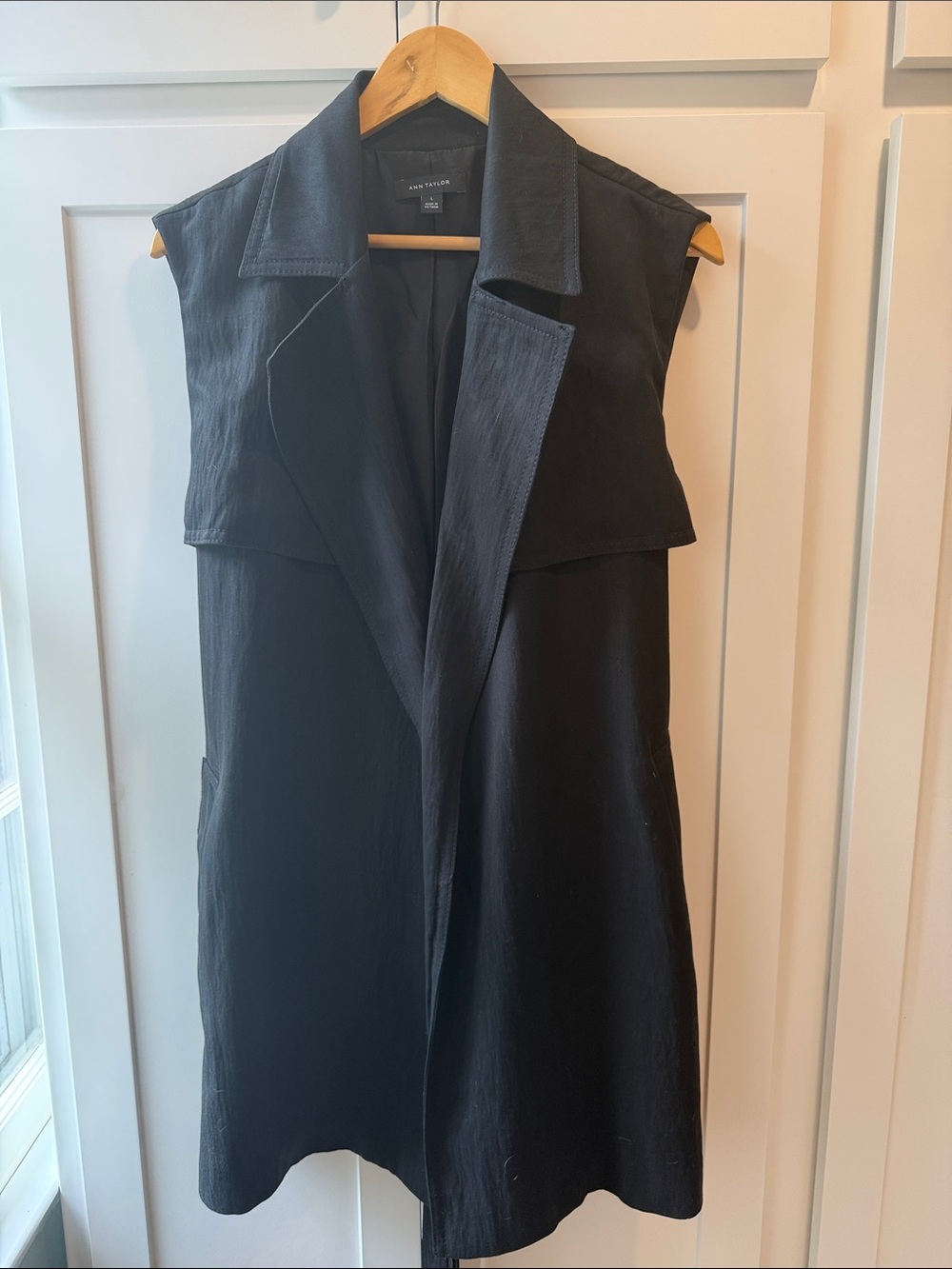 Ann Taylor Sleeveless Belted Draped Dress